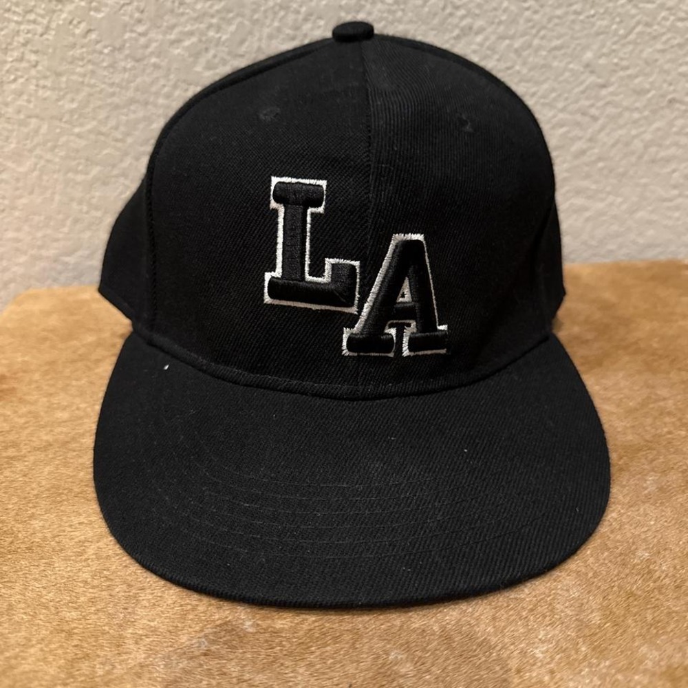 LA Dodgers Black Wool Cap OS‎ Fitted